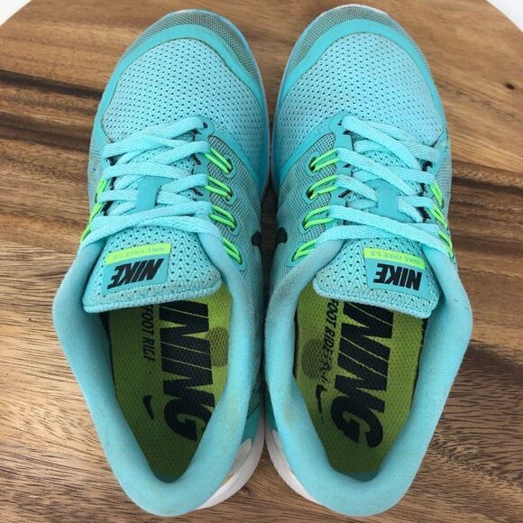 Nike Free 5.0 Womens Size 6 Blue White Shoes Sneakers Running 724383-400 - Picture 7 of 8